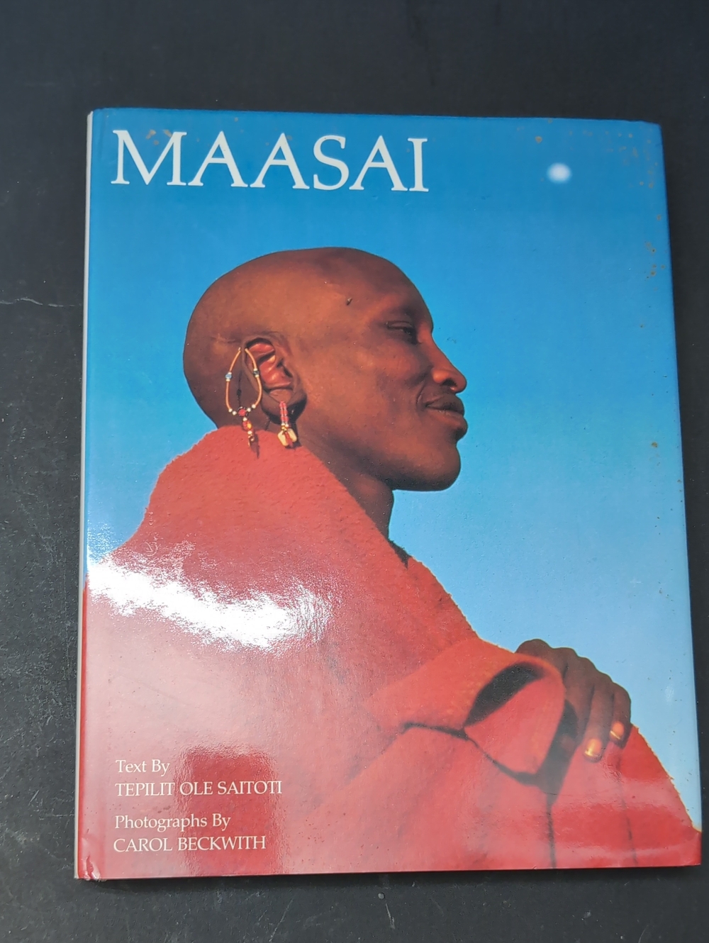 MAASAI Hardcover Photo Book - Bright Blue & Red Cover